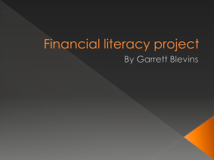 Financial literacy project