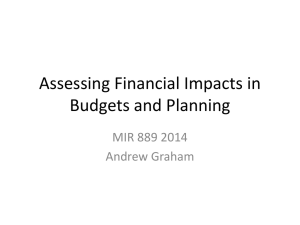 Assessing Financial Impacts in Budgets and Planning