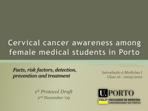 Background What is cervical cancer?