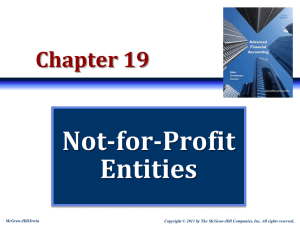 Not-for-profit Organizations - McGraw Hill Higher Education