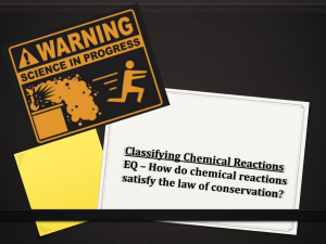 Classifying Reactions ppt