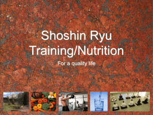 Training Nutrition for life