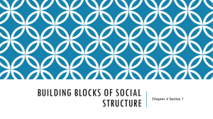 Building Blocks of Social Structure