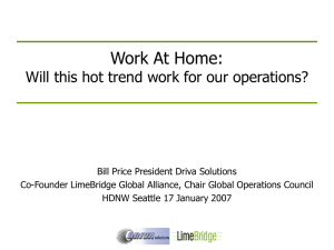 Work At Home – Will this hot trend work for my operations?
