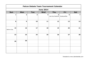 Falcon Debate Team Tournament Calendar November 2014 Sun