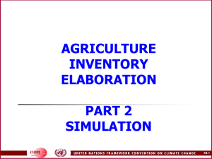 Agriculture inventory simulation presentation