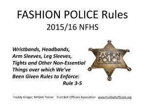 Fashion Police 2015-16 - my Virtual Officials Association