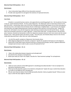Abnormal Psych HW Questions – Ch. 8 Short Answer: How is