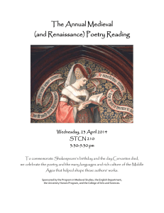Medieval Poetry Reading Program