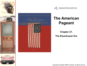 The American Pageant Chapter 37, The Eisenhower