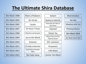 The Ultimate Shira Database