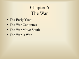 Chapter 6 The War - shshistorydept.net