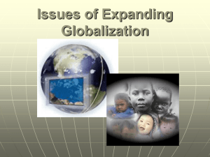 Issues of Economic Globalization and Expanding Globalization