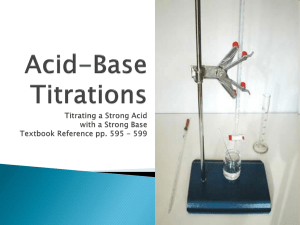 Acid-Base Titrations