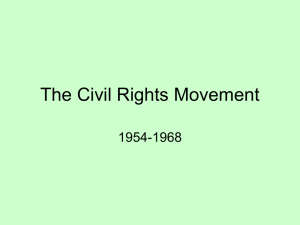 The Civil Rights Movement - Public Schools of Robeson County