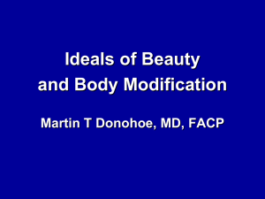 Ideals of Beauty and Methods of Body Modification