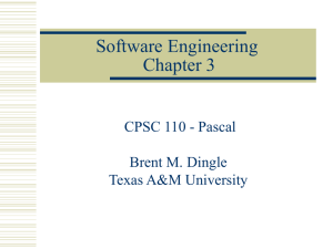 CPSC 110 - Pascal Chapter 3, part 2