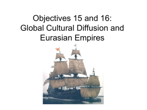 Objectives 15 and 16: Global Cultural Diffusion and Eurasian Empires