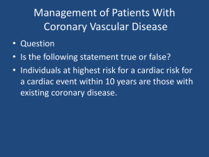 Management of Patients With CVD