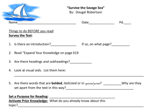 Survive the Savage Sea Packet