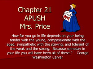 Chapter 21 APUSH Mrs. Price