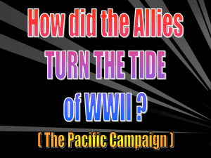 WWII Turning the Tide in the Pacific