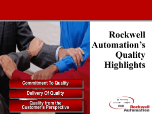 What is Quality? - Rockwell Automation