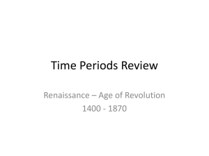 Time Periods Review