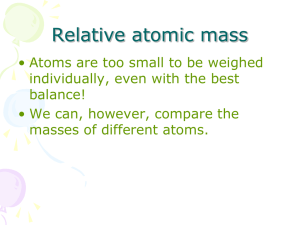 relative atomic mass