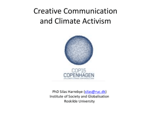 Creative Communication and Climate Activism