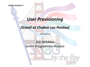 Gmail at Chabot-Las Positas