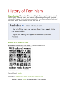 History of Feminism