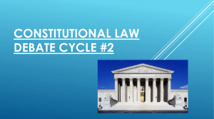 Constitutional law debate cycle #2