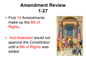 Amendment Review 1-27