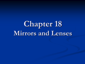 Chapter 18 Mirrors and Lenses