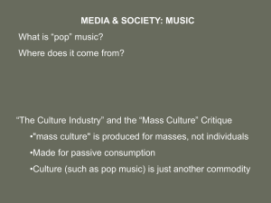 media & society: music