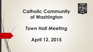 Town Hall Meeting - Catholic Community of Washington