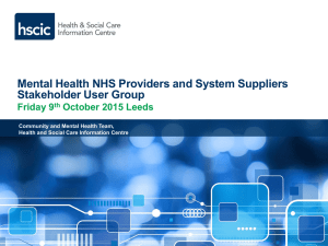 Final slides for September  - Health & Social Care Information