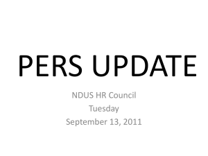 NDPERS Update