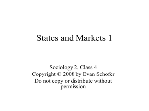 Class 4: States and Markets