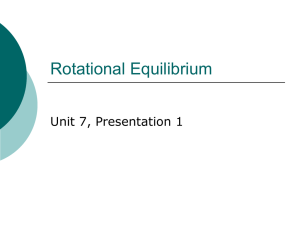 Intro to Rotational Equilibrium