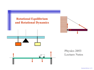 N08 Rotational Equilibrium and Dynamics (Notes)