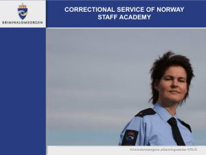 Correctional Service of Norway - Commission on English Prisons
