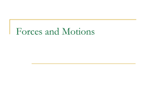 Forces and Motions - Solon City Schools