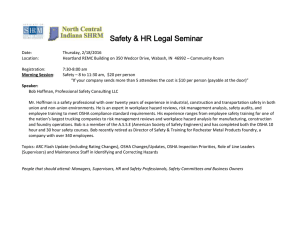 Safety, Workers Comp & HR Legal Seminar