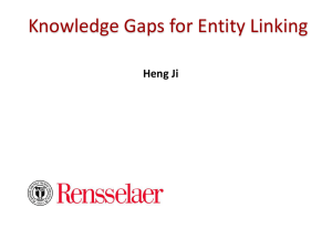 Relation Clustering, Entity Linking