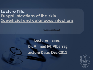 01 Fungal skin infections. MS block