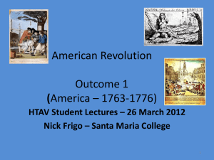 The American Revolution - vcehistory