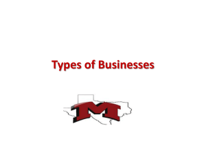 Types of Businesses PPT