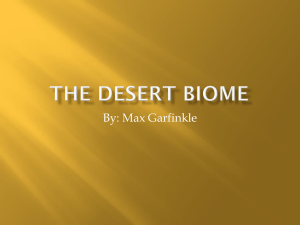 The Desert Biome - ashleyapenvironmentalscience